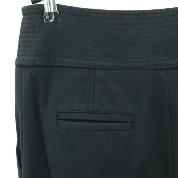 Diane Von Furstenberg Gavin Pants Wide Leg Stretch Ponte Mid-Rise 6 Black - Picture 10 of 16